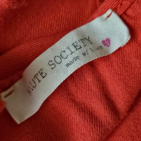 Hute Society Sheer Detail V Neck Tank Size Small - Picture 3 of 4